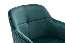 Armlehnstuhl >Emma/Edith< (2er-Set) in grün - 59x82x62 (BxHxT)