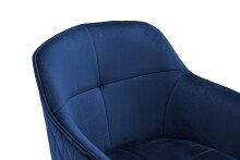Armlehnstuhl >Emma/Edith< (2er-Set) in blau - 59x82x62 (BxHxT)