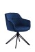 Armlehnstuhl >Emma/Edith< (2er-Set) in blau - 59x82x62 (BxHxT)