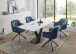Armlehnstuhl >Emma/Edith< (2er-Set) in blau - 59x82x62 (BxHxT)