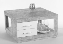 Couchtisch >Flor< in beton/weiß aus...