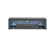 Lowboard >Greta< in matt grau - 153x44x44cm (BxHxT)