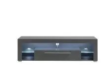 Lowboard >Greta< in matt grau - 153x44x44cm (BxHxT)