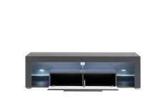 Lowboard >Greta< in matt grau - 153x44x44cm (BxHxT)