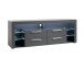 Lowboard >Greta< in matt grau - 179x66x44cm (BxHxT)