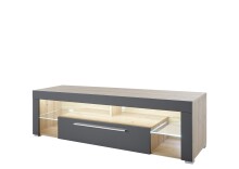 TV-Board >Greta< in Artisan/grau - 153x44x44cm (BxHxT)
