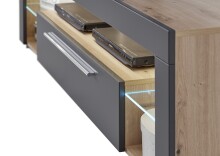 TV-Board >Greta< in Artisan/grau - 153x44x44cm (BxHxT)