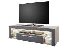 TV-Board >Greta< in Artisan/grau - 153x44x44cm (BxHxT)