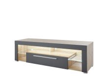 TV-Board >Greta< in Artisan/grau - 153x44x44cm (BxHxT)