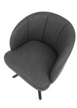 Esszimmerstuhl >Grace< (2er-Set) in anthrazit/schwarz - 60x81x58 (BxHxT)