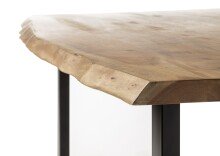 Esstisch >Ira< in Akazie/schwarz aus Massivholz -...