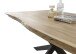 Esstisch >Jill< in Akazie/schwarz aus Massivholz/Metall - 200x76,5x100cm (BxHxT)