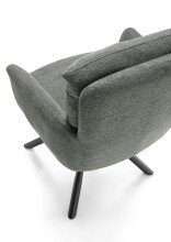 Armlehnstuhl >Solveig< (2er-Set) in grau/schwarz - 60x93x67 (BxHxT)