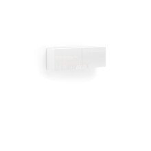 Wohnwand >Mister< in weiss, Lack Hochglanz - 225x38cm (BxT)