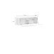 Wohnwand >Mister< in weiss, Lack Hochglanz - 225x38cm (BxT)