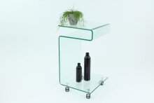 Beistelltisch >Vigo< in Klarglas, Glas - 42x68x37cm (BxHxT)