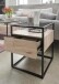 Beistelltisch >1030< schwarz mit Dekor Sonoma Eiche - 40x40x51 (LxBxH)