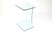 Beistelltisch >1025< in gehärtetes Klarglas, Glas - 40x45x60cm (LxBxH)