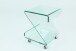 Beistelltisch >1027< in gehärtetes Klarglas, Glas - 69x42x37x69cm (LxBxHxT)