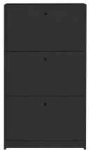 Schuhkipper >Flap< in anthrazit matt lack, Holzwerkstoff - 60x104x16cm (BxHxT)