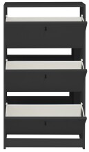 Schuhkipper >Flap< in anthrazit matt lack, Holzwerkstoff - 60x104x16cm (BxHxT)