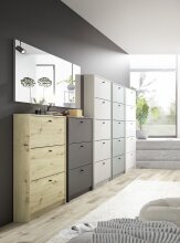 Schuhkipper >Flap< in asteiche, Holzwerkstoff - 60x104x16cm (BxHxT)