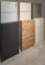 Schuhkipper >Flap< in asteiche, Holzwerkstoff - 60x104x16cm (BxHxT)