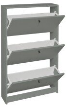 Schuhkipper >Flap< in pine green matt lack, Holzwerkstoff - 60x104x16cm (BxHxT)