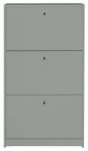 Schuhkipper >Flap< in pine green matt lack, Holzwerkstoff - 60x104x16cm (BxHxT)