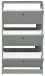 Schuhkipper >Flap< in pine green matt lack, Holzwerkstoff - 60x104x16cm (BxHxT)