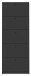 Schuhkipper >Flap< in anthrazit matt lack, Holzwerkstoff - 60x168x16cm (BxHxT)