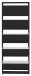 Schuhkipper >Flap< in anthrazit matt lack, Holzwerkstoff - 60x168x16cm (BxHxT)