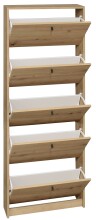 Schuhkipper >Flap< in asteiche, Holzwerkstoff - 60x168x16cm (BxHxT)