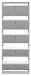 Schuhkipper >Flap< in kreidegrau matt lack, Holzwerkstoff - 60x168x16cm (BxHxT)