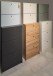 Schuhkipper >Flap< in kreidegrau matt lack, Holzwerkstoff - 60x168x16cm (BxHxT)