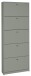 Schuhkipper >Flap< in pine green matt lack, Holzwerkstoff - 60x168x16cm (BxHxT)