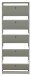 Schuhkipper >Flap< in pine green matt lack, Holzwerkstoff - 60x168x16cm (BxHxT)