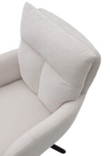 Armlehnstuhl >Solveig< (2er-Set) in hell beige/schwarz - 60x93x67 (BxHxT)