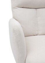 Armlehnstuhl >Solveig< (2er-Set) in hell beige/schwarz - 60x93x67 (BxHxT)
