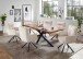 Armlehnstuhl >Solveig< (2er-Set) in hell beige/schwarz - 60x93x67 (BxHxT)