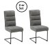 Freischwinger >Stena< (2er-Set) in grau/schwarz - 45x100x61 (BxHxT)