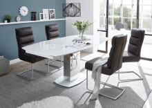 Freischwinger >Rena< (2er-Set) in taupe - 45x100x61 (BxHxT)