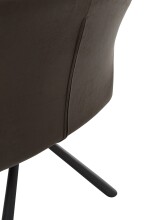 Armlehnstuhl >Mara< (2er-Set) in braun/schwarz - 57x91x62 (BxHxT)