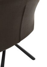 Armlehnstuhl >Mara< (2er-Set) in braun/schwarz - 57x91x62 (BxHxT)