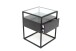Beistelltisch >1030-05< in Schwarz, Schwarz - 40x50x40cm (BxHxT)