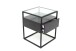 Beistelltisch >1030-05< in Schwarz, Schwarz - 40x50x40cm (BxHxT)