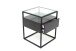 Beistelltisch >1030-05< in Schwarz, Schwarz - 40x50x40cm (BxHxT)