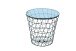 Beistelltisch >1031< in Schwarz, Metall - 42x41cm (BxH)