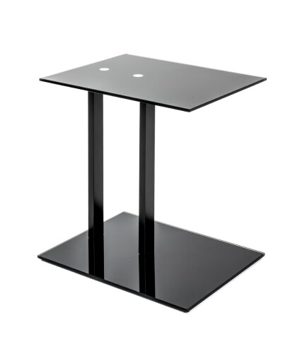 Beistelltisch >14569< in schwarz - 45x50x35 (BxHxT)