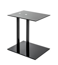 Beistelltisch >14569< in schwarz - 45x50x35 (BxHxT)